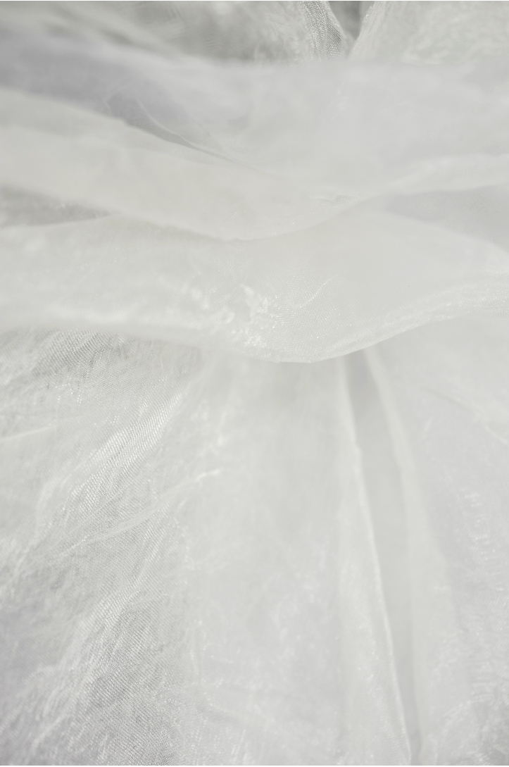 ORGANZA KNITTEREFFEKT GLÄNZEND