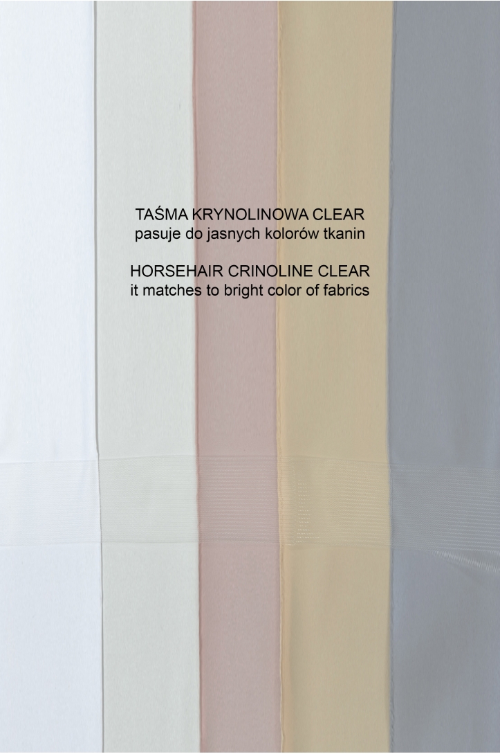 Taśma krynolinowa CLEAR (3,8cm)