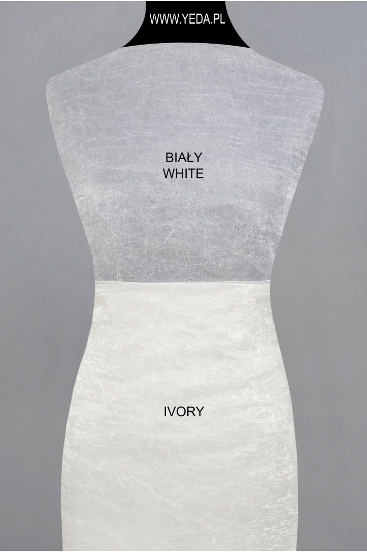 ORGANZA GNIECIONA BŁYSZCZĄCA