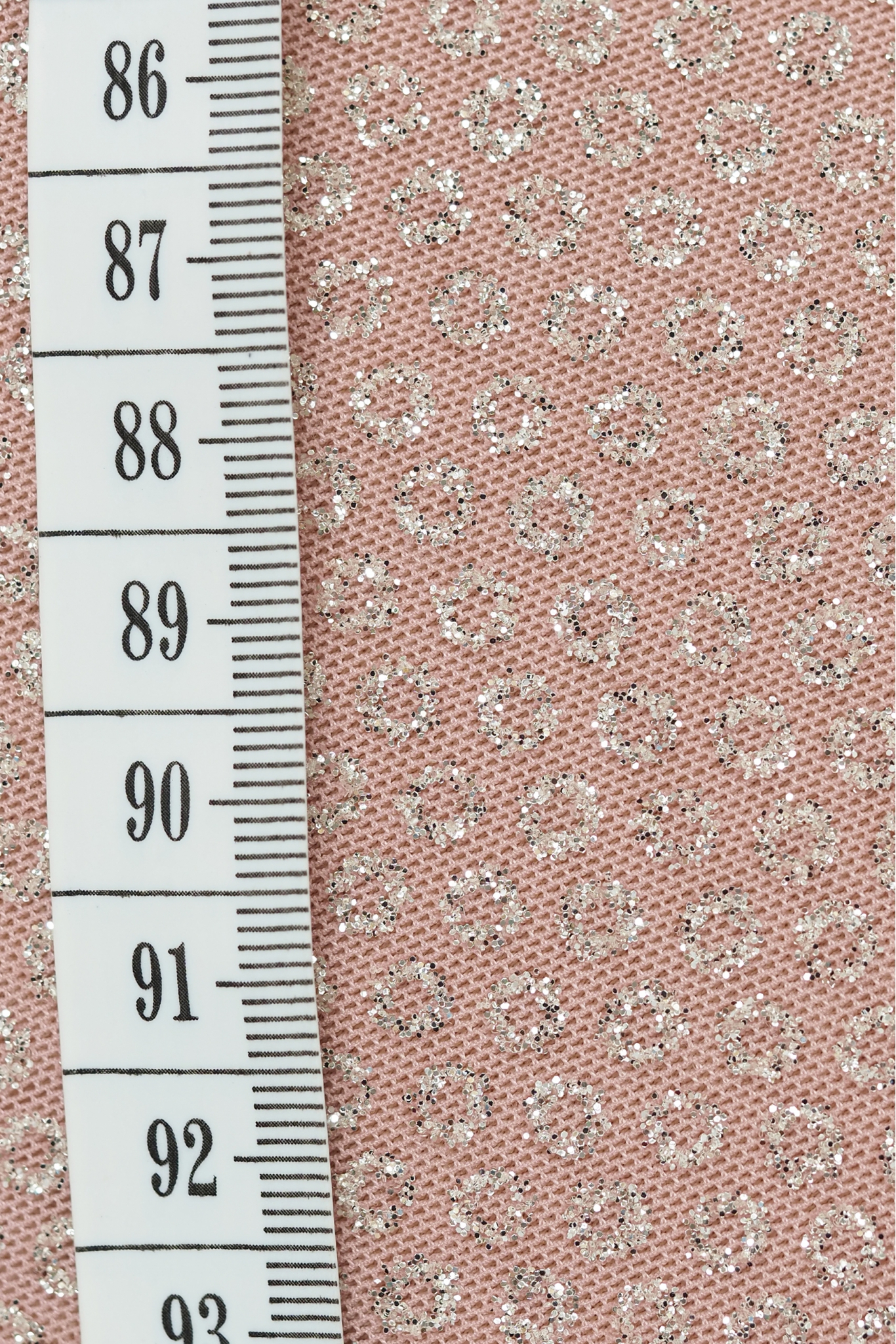 STRETCH TÜLL PLATIN GLITZER ER2408