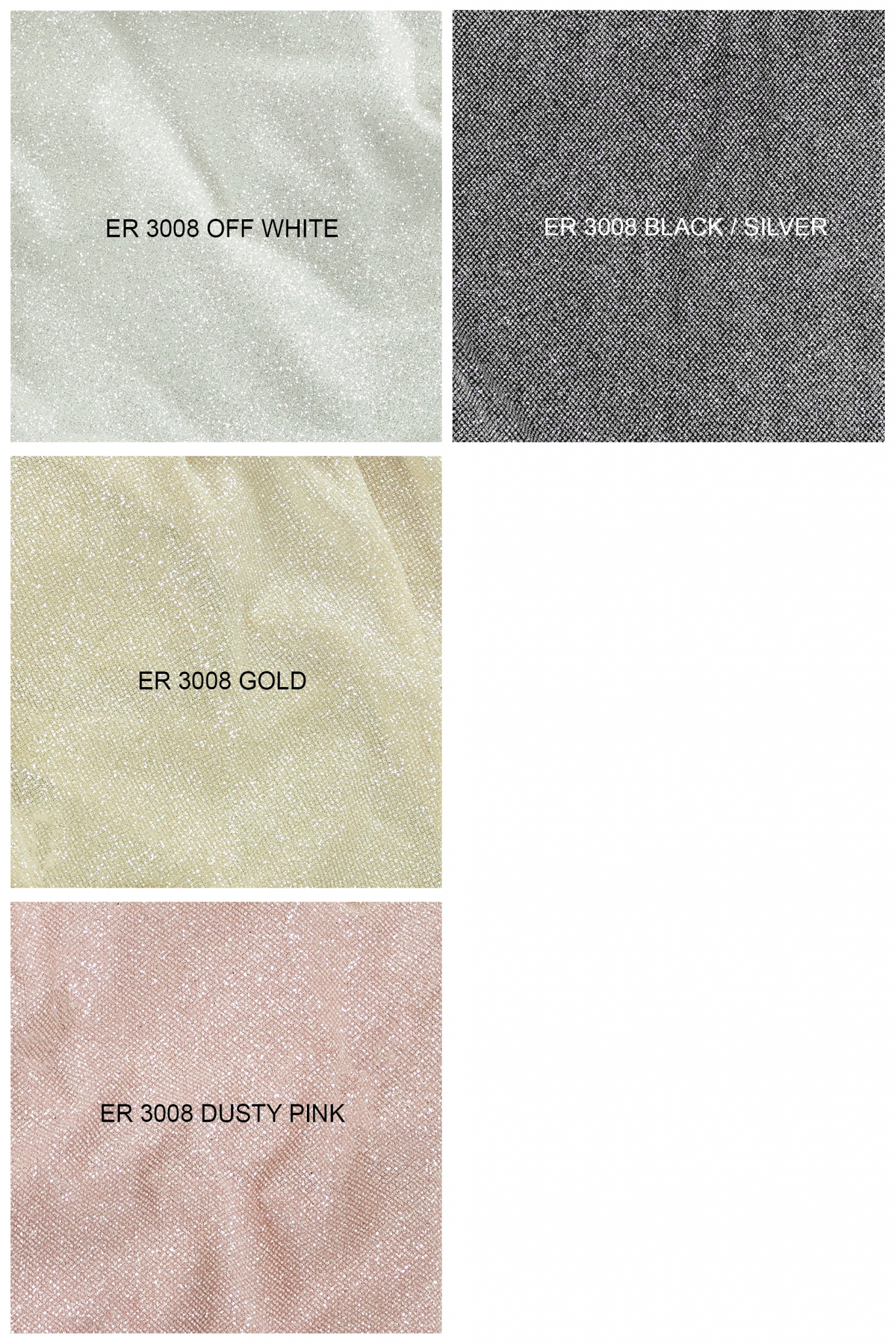 STRETCH TULLE PLATIN GLITTER