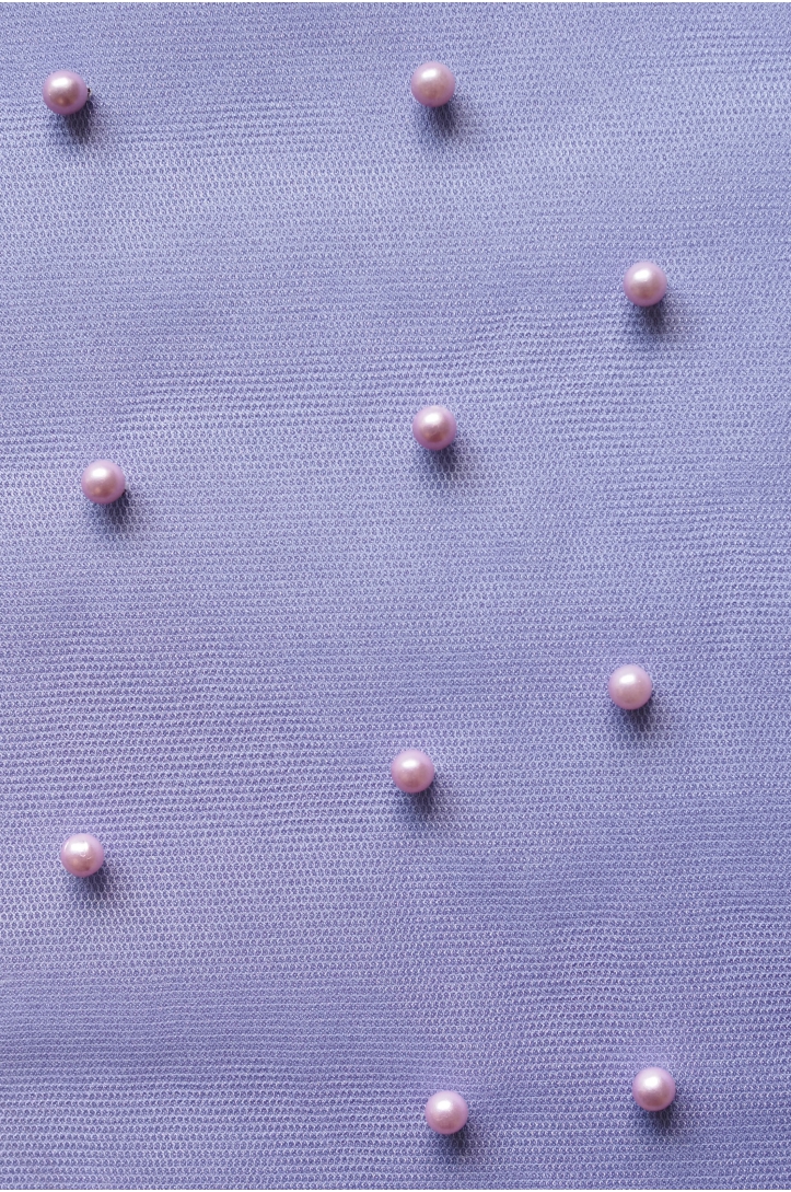 TÜLL DICHT MIT PERLEN VERZIERT C148