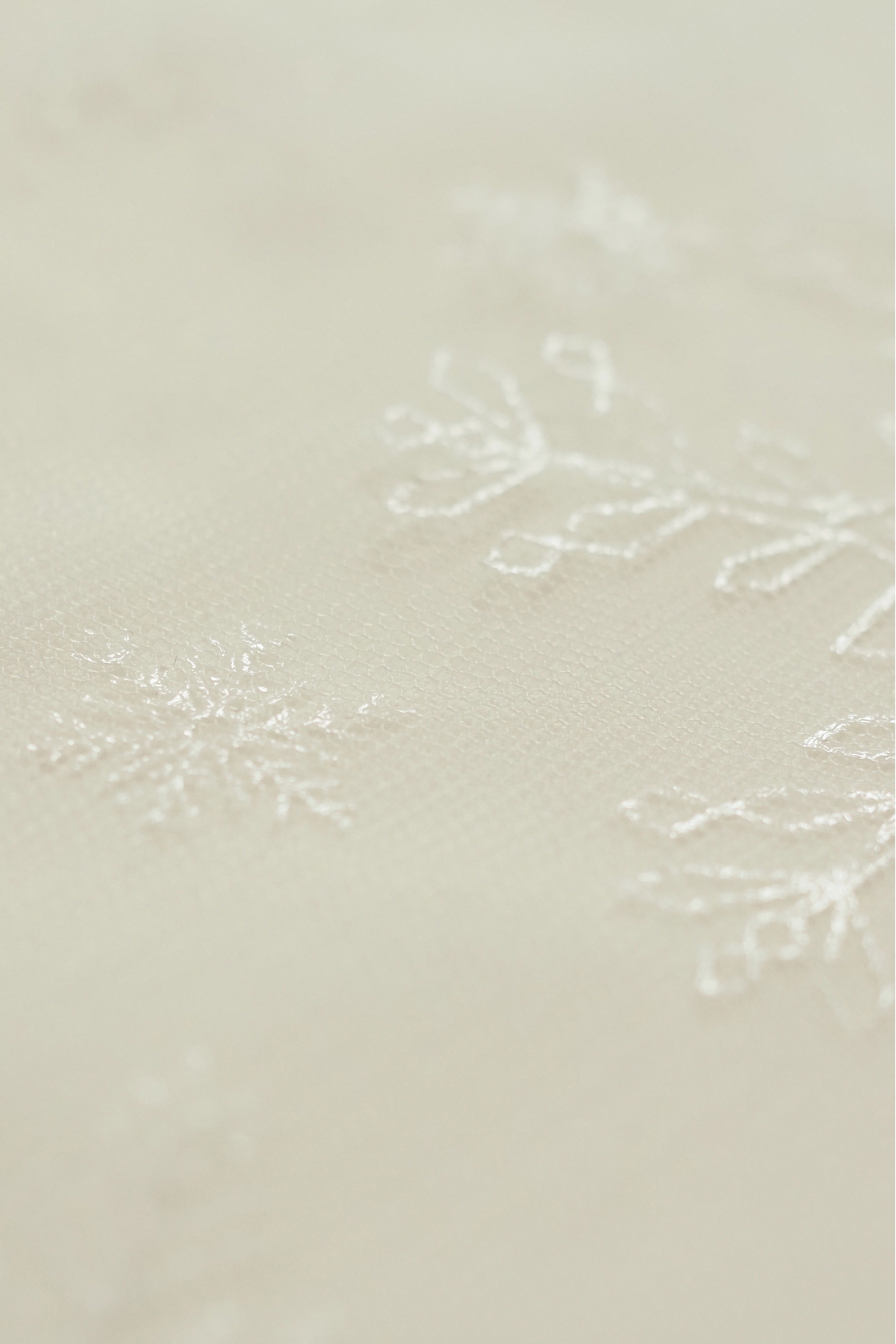 MIĘKKI TIUL ŚNIEŻYNKI TF023 OFF WHITE