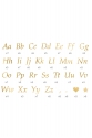 BUCHSTABEN AUFKLEBER GOLD