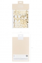 LETTER STICKERS GOLD