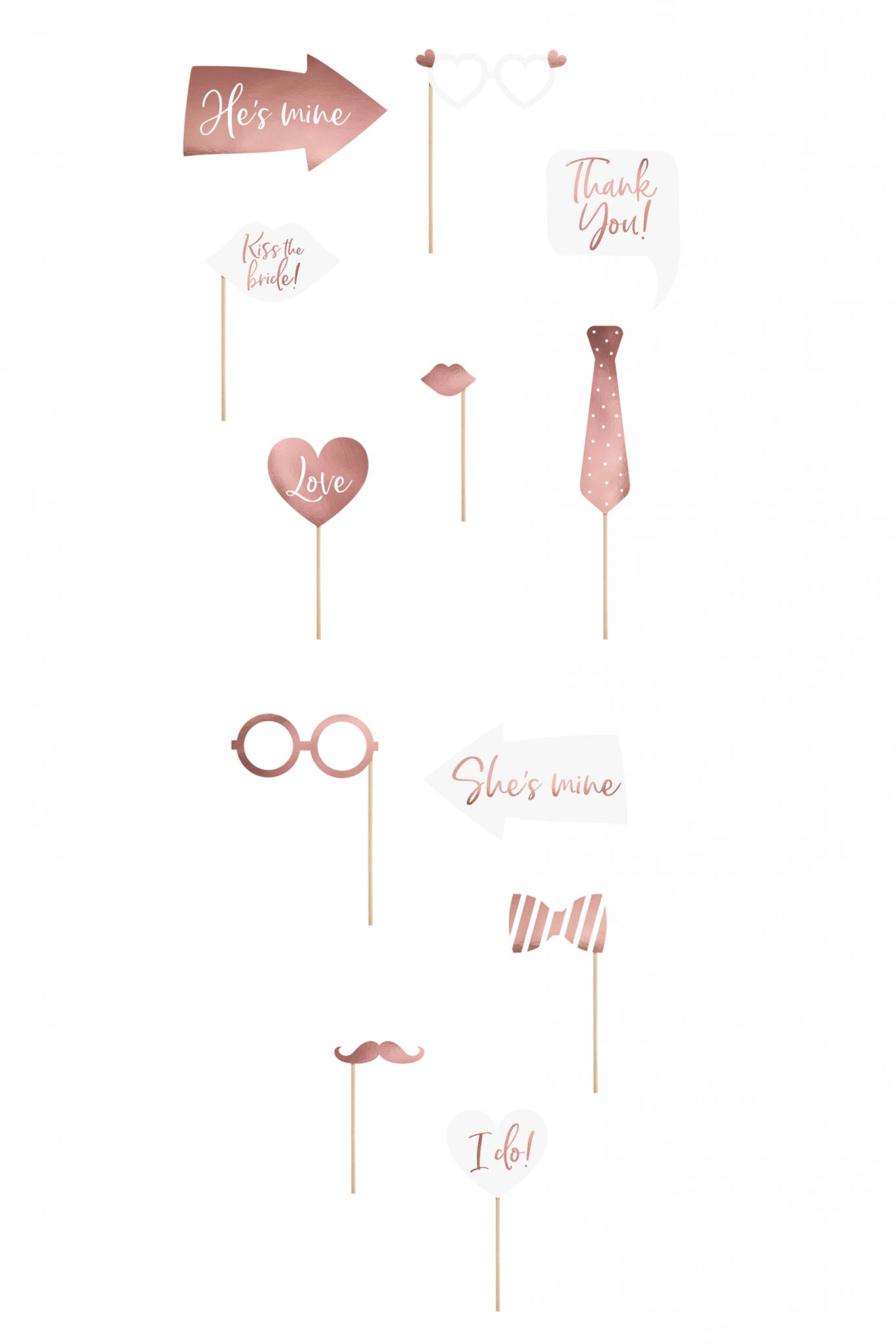 GADGETS FOR WEDDING PHOTOS 12 PCS