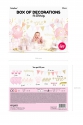 DECORATION SET "1ST BIRTHDAY" GOLD