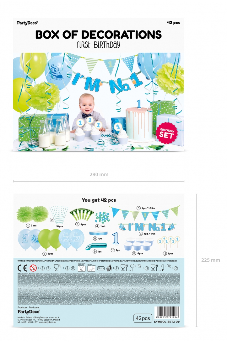 DECORATION SET  "I'M NO.1"