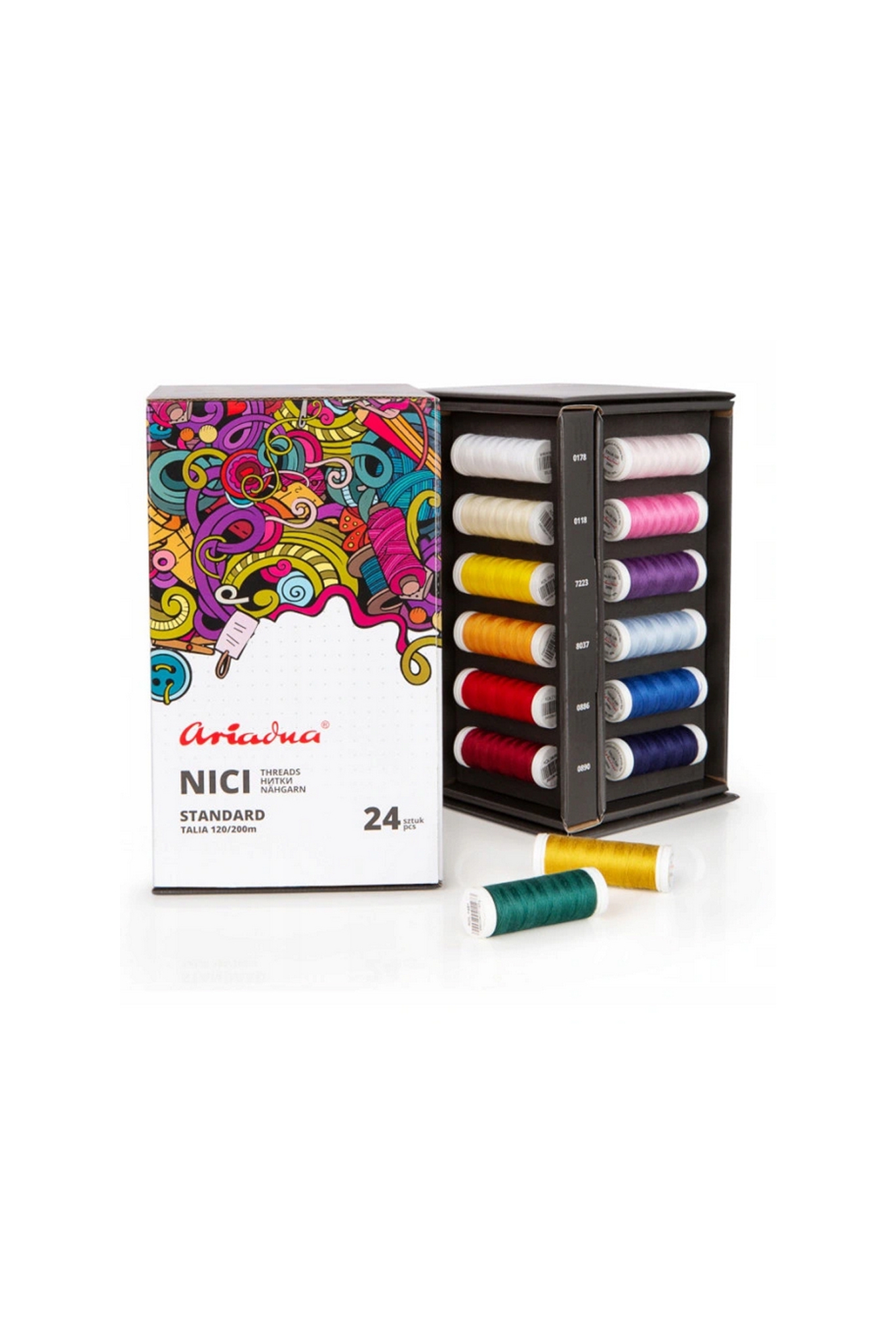 THREAD SET STANDARD EXCLUSIVE TALIA 120 / 200M 24 COLORS