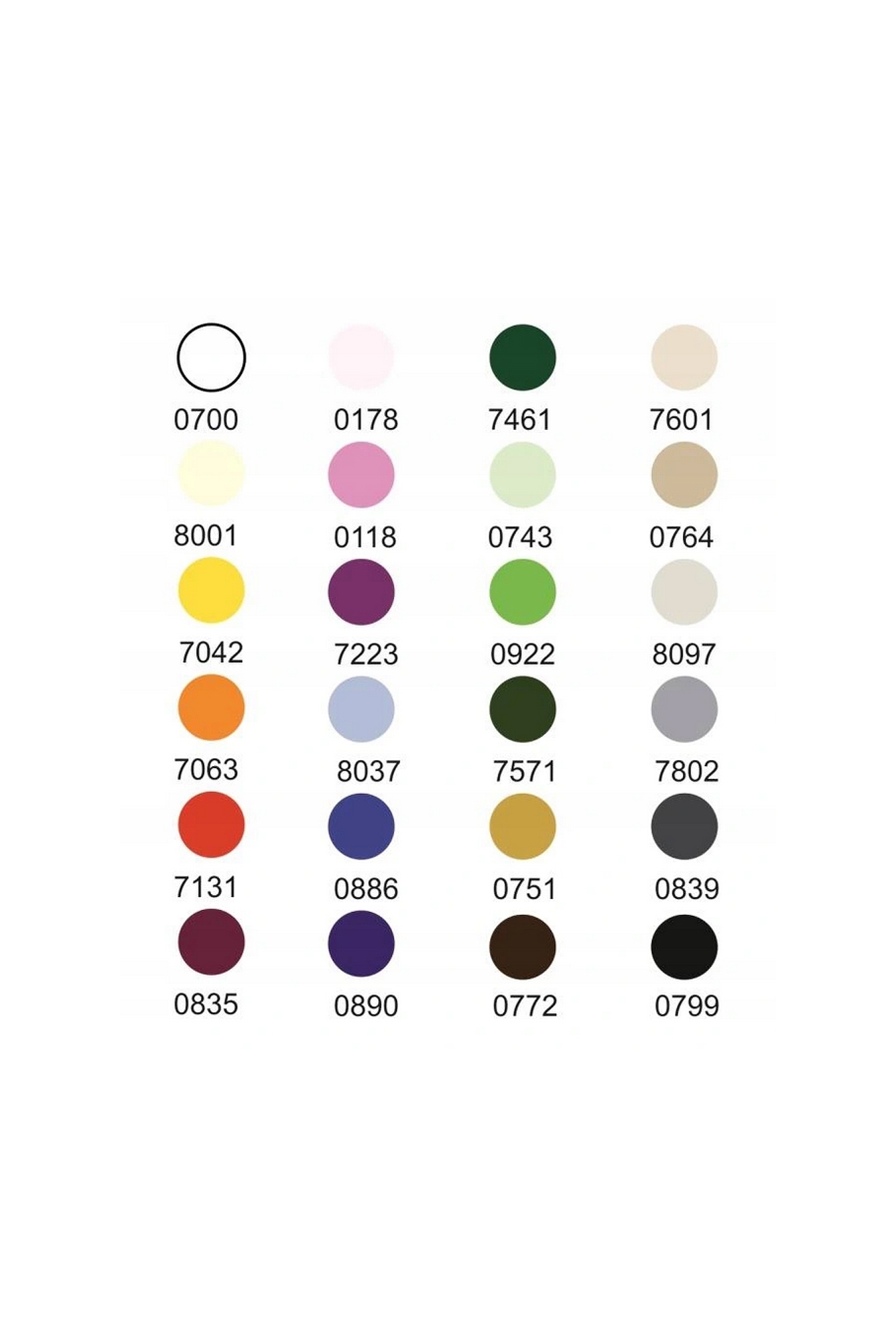 THREAD SET STANDARD EXCLUSIVE TALIA 120 / 200M 24 COLORS