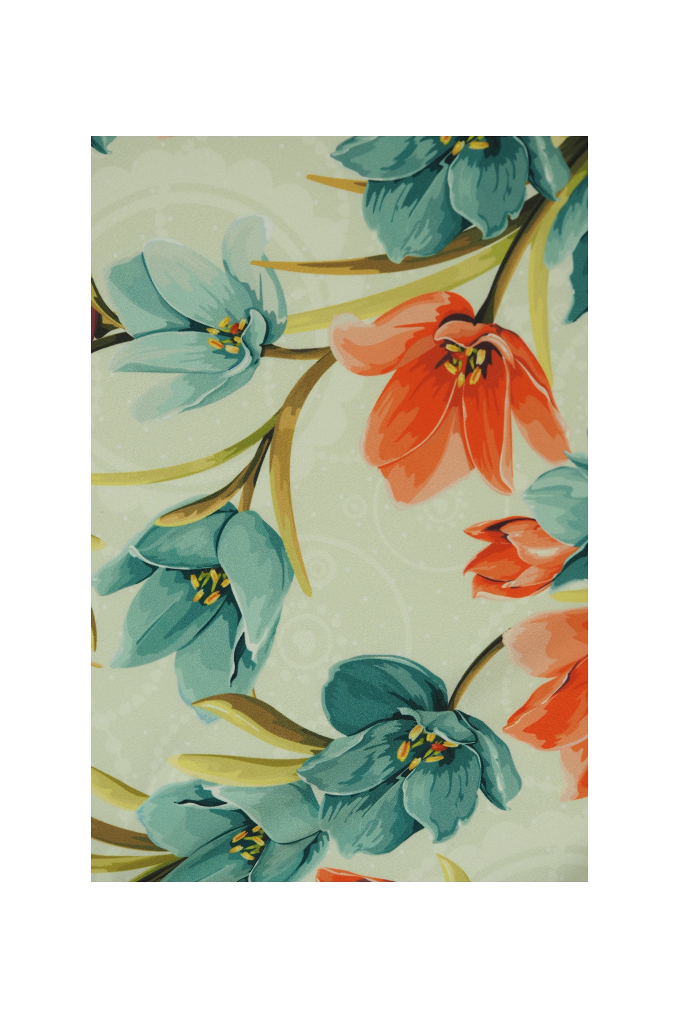 CREPE WITH OVERPRINT