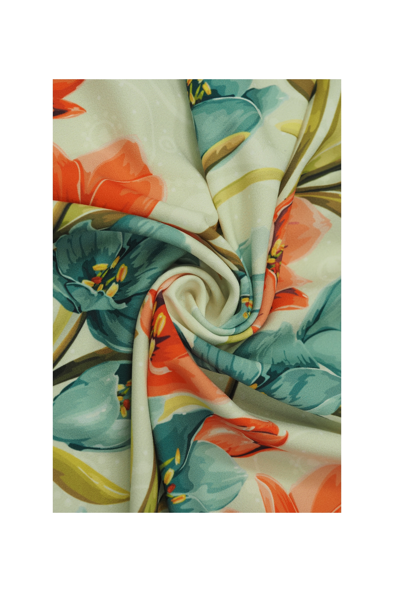 CREPE WITH OVERPRINT