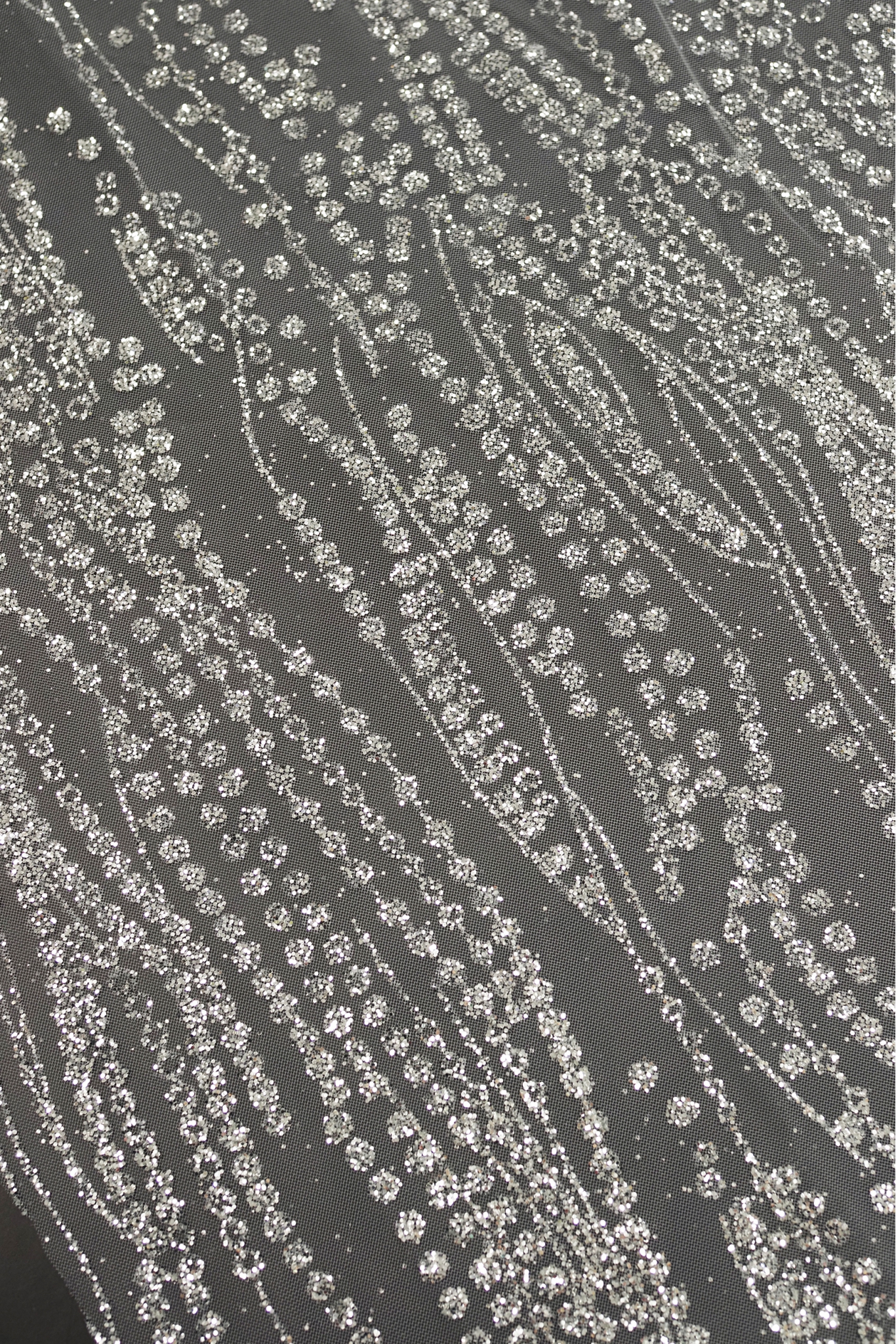 TÜLL PLATIN GLITZER LER128