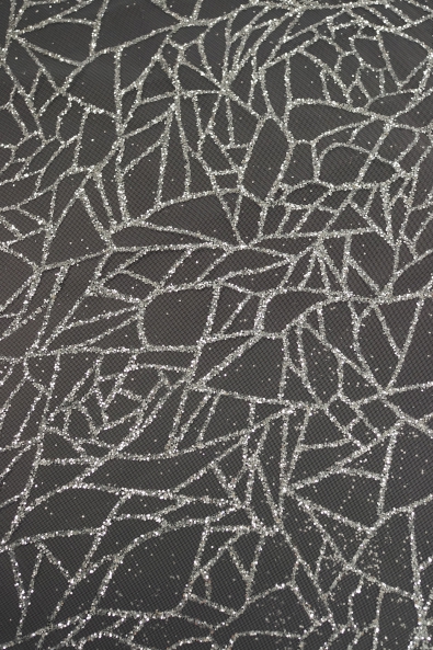 TÜLL PLATIN GLITZER LER128