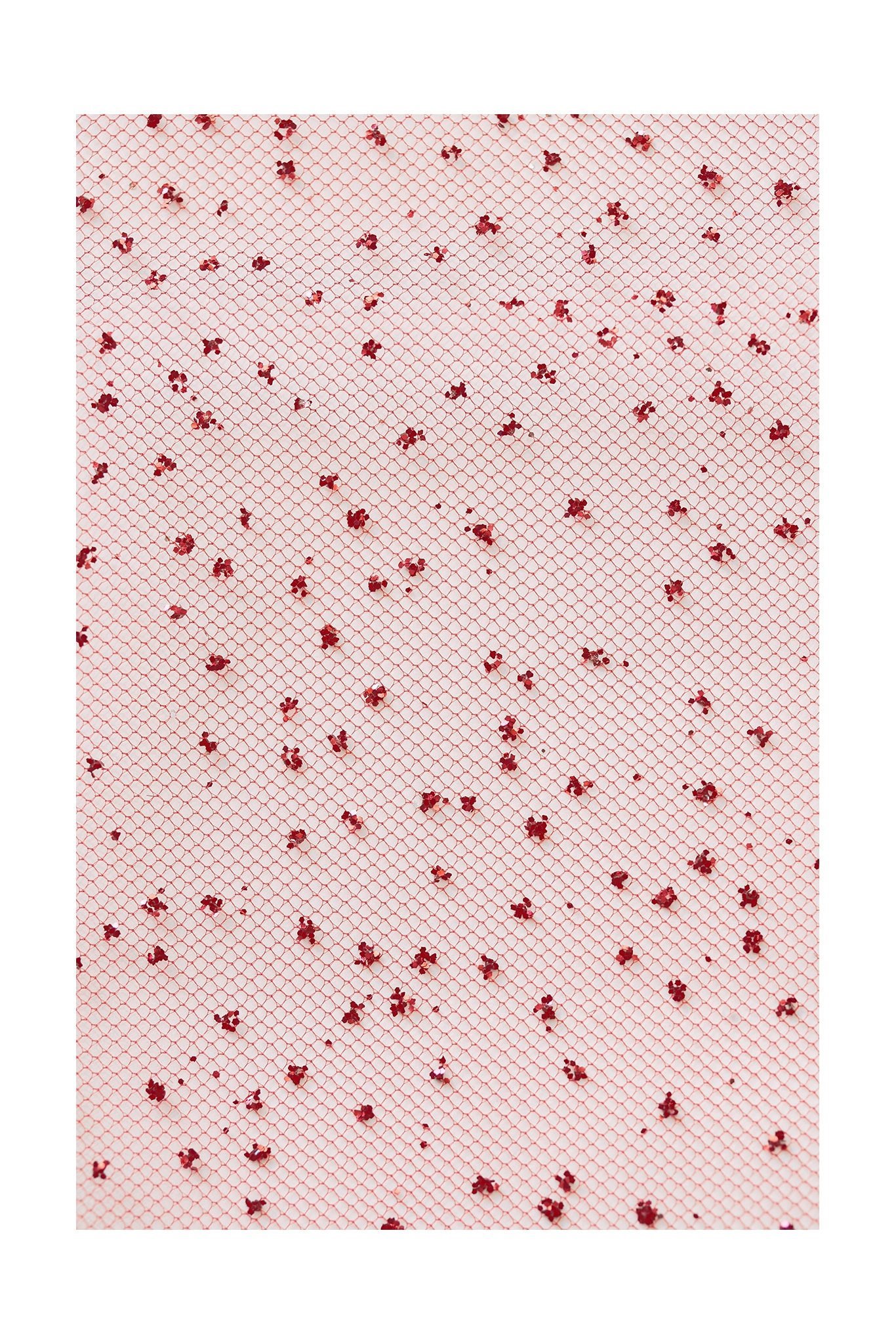 TULLE WITH GLITTER LER1004 BURGUNDY