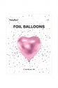 Foil Balloon Heart, 45cm, light pink