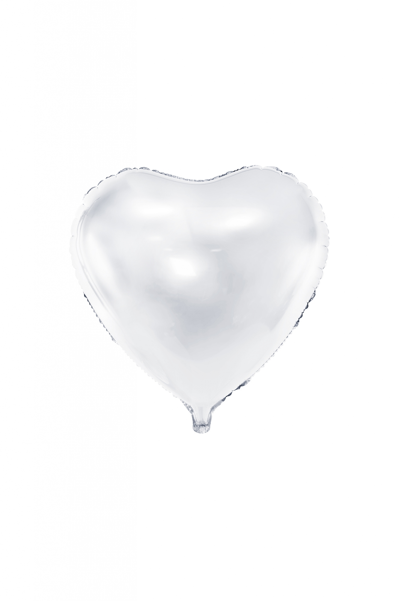 Foil Balloon Heart, 61cm, white