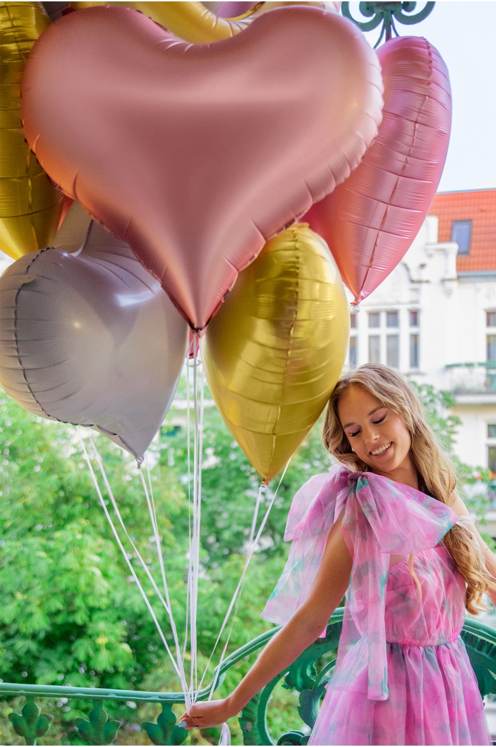 Foil balloon Heart, 75x64,5 cm, light pink