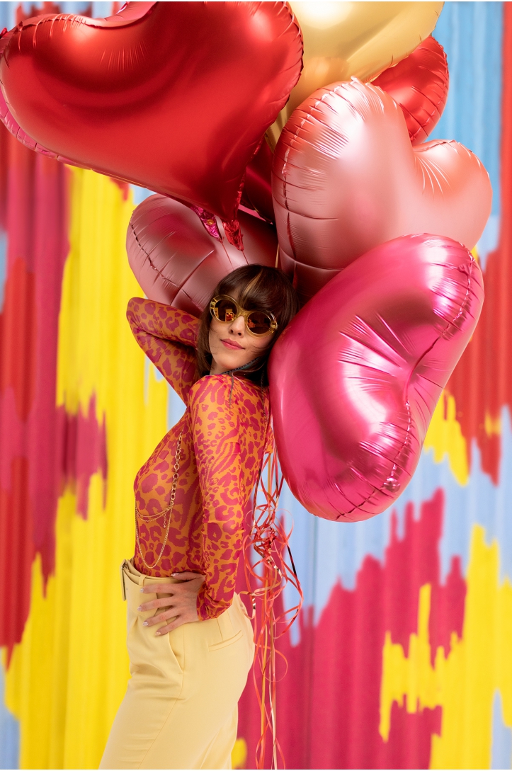 Foil balloon Heart, 75x64,5 cm, pink