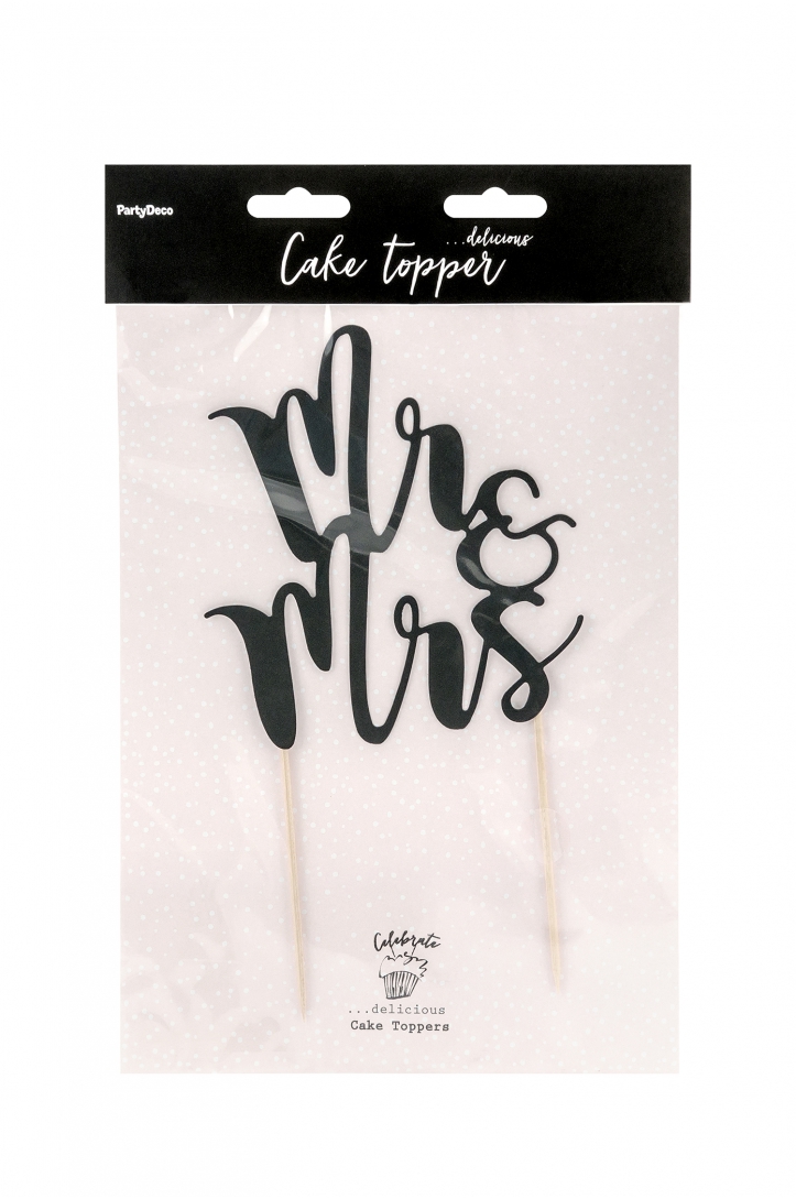 Cake topper Mr&Mrs, 25.5cm