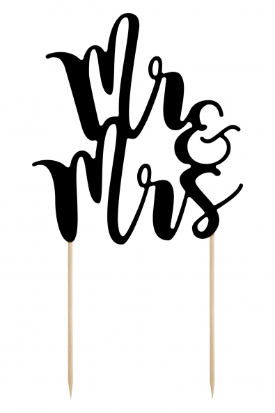 Caketopper Mr & Mrs, 25,5cm