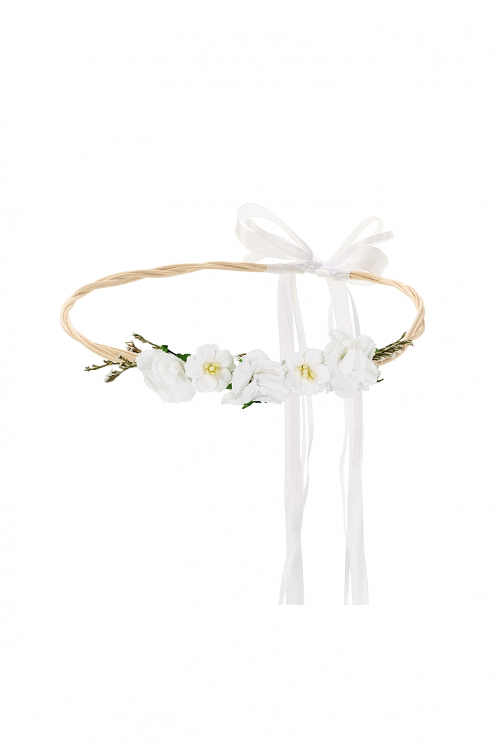 Wianek, biały, 18cm