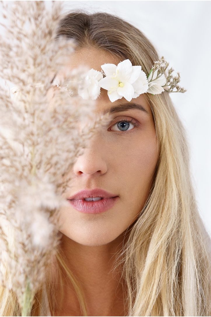 Wianek, biały, 18cm