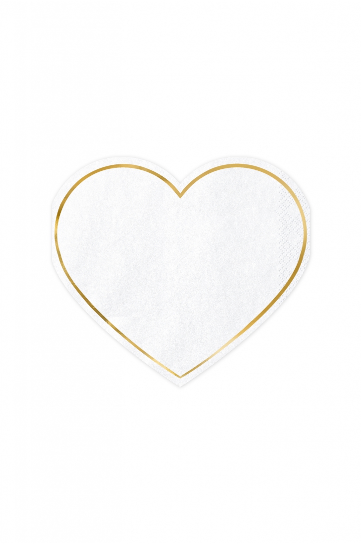 Napkins Heart, 14.5x12.5cm