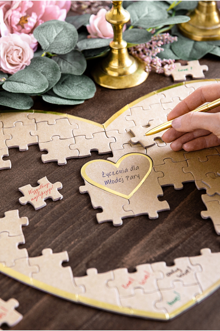 Guest Book puzzle - Heart, 45x35.5cm
