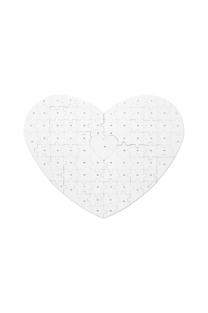 Guest Book puzzle - Heart, 45x35.5cm