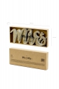 Holzaufschrift Mr & Mrs, gold, 50x10cm