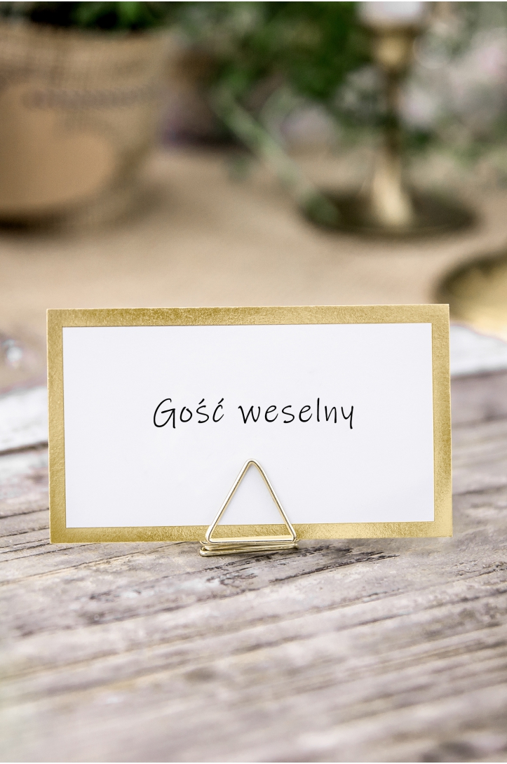 Place cards - Frame, gold, 9.5x5.5cm