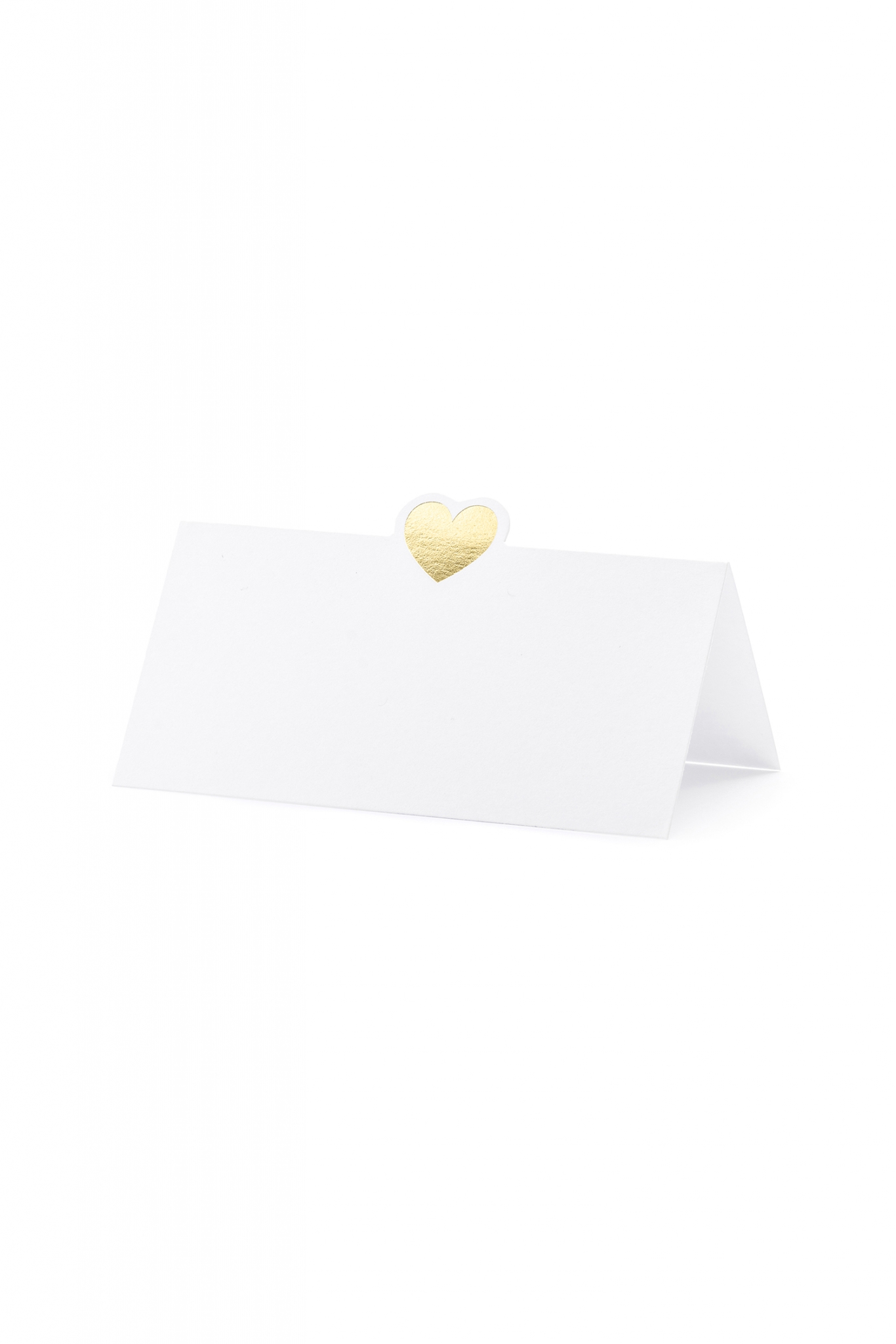 Place cards - Heart, gold, 10x5cm