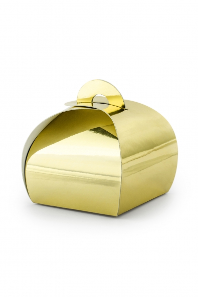 Boxes, gold, 6x6x5.5cm