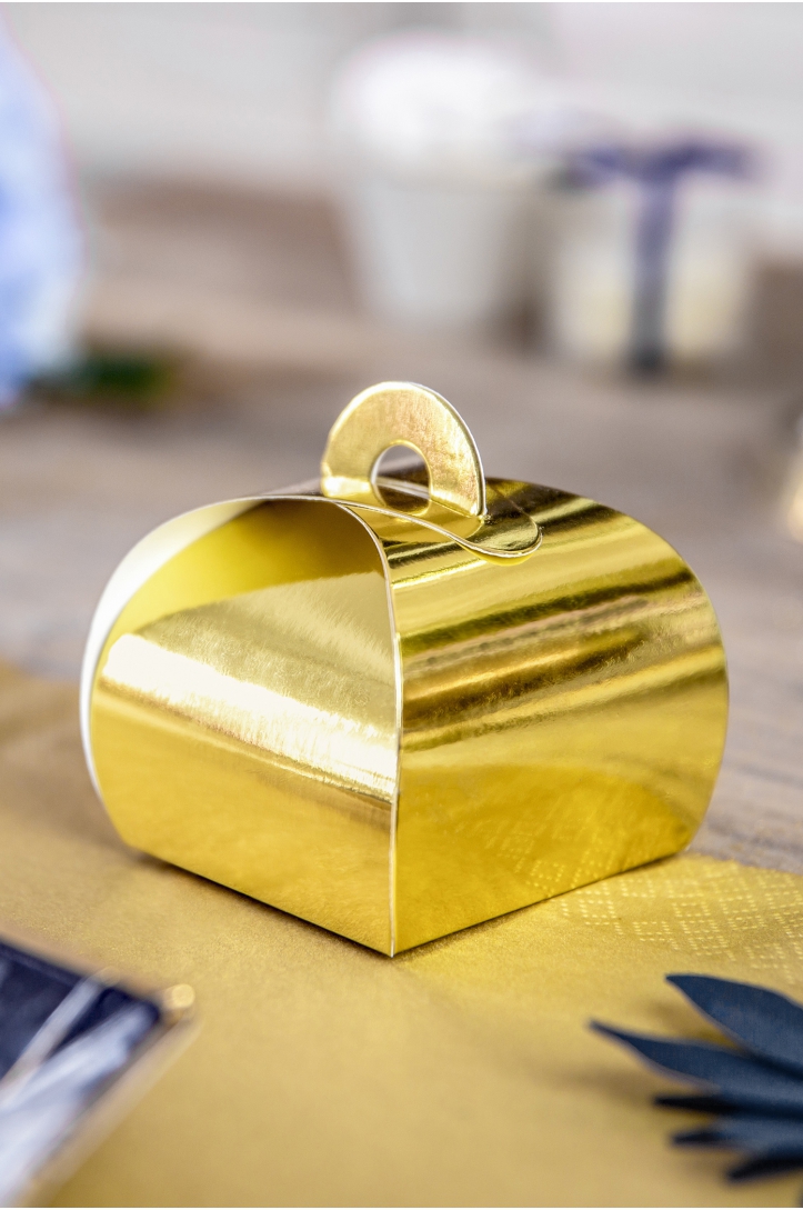 Pudełeczka, złoty, 6x6x5,5cm