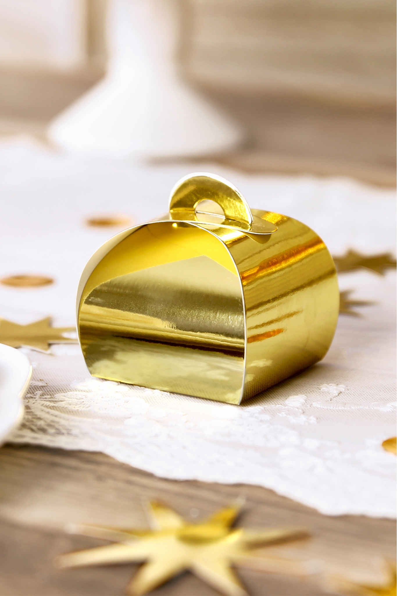 Pudełeczka, złoty, 6x6x5,5cm