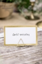 Tischkarten-Ständer Dreiecke, gold, 2,3cm