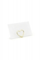 Place card holders Hearts, gold, 2.5 cm