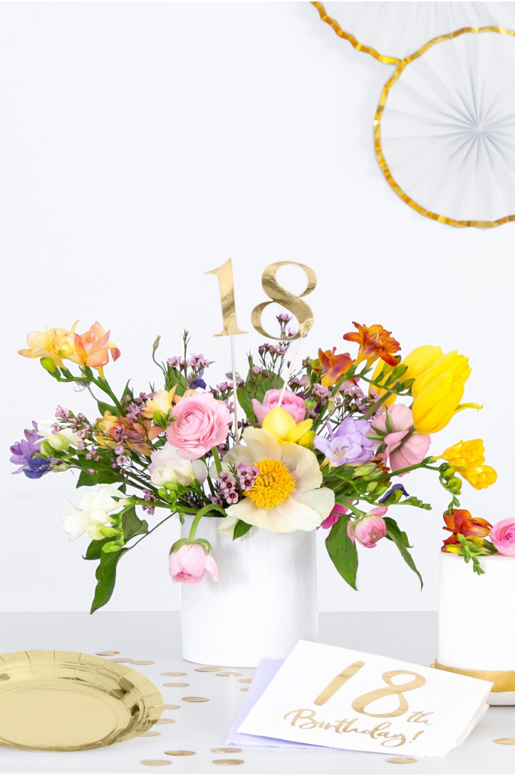 Table numbers, gold, 25.5-26.5cm