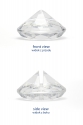 Diamond place card holder, colourless, 40 mm