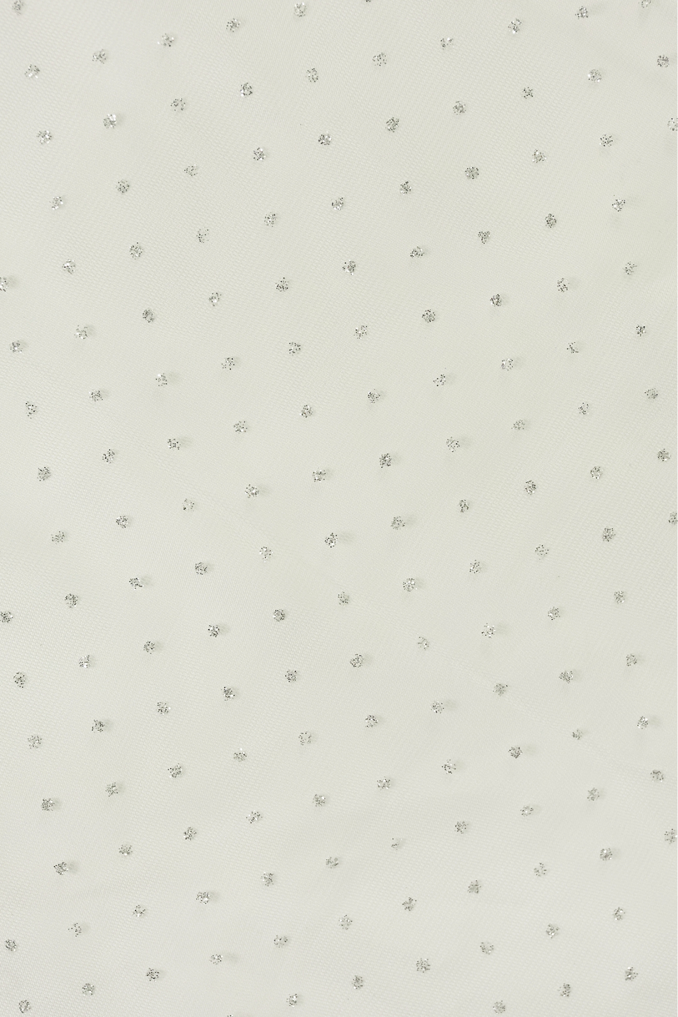 CDDE CRYSTAL TULLE GLITTER SILVER DOTS