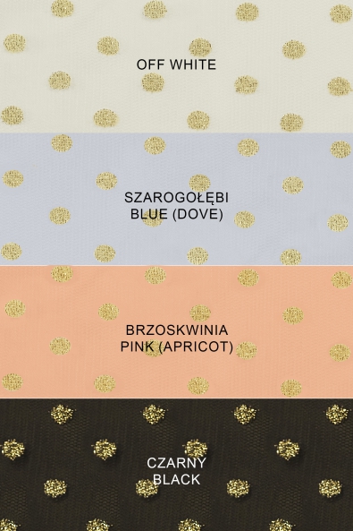 MIĘKKI TIUL W KROPKI ML414