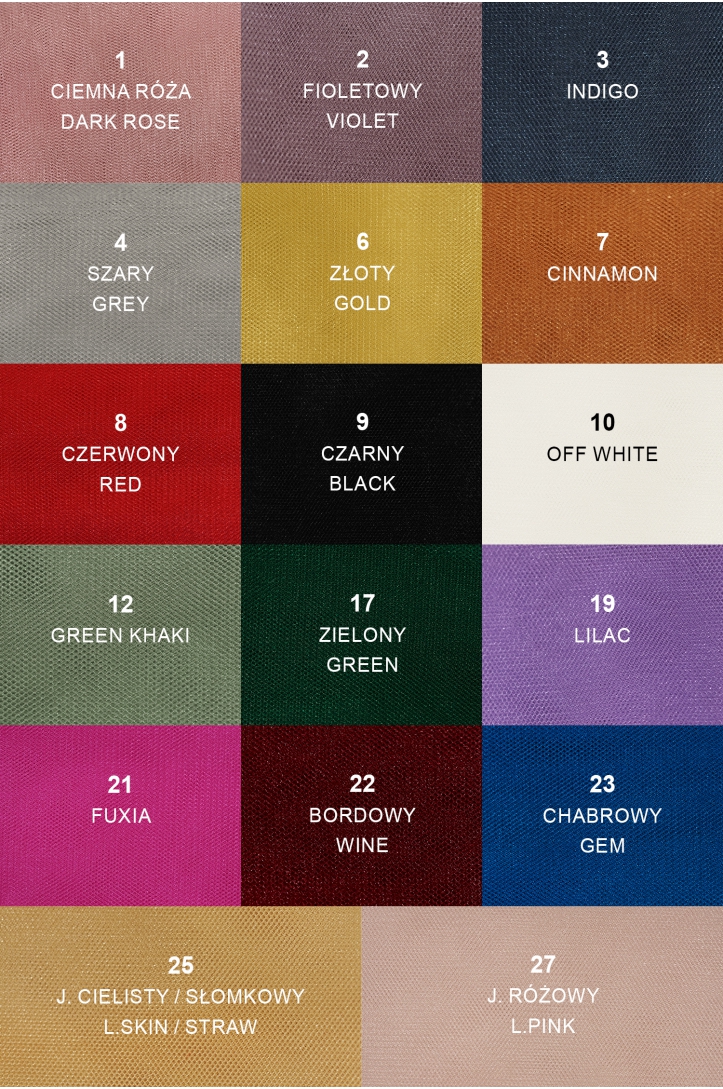 WEICHER GLÄNZENDER KLEIDERTÜLL VOSUNSHINE