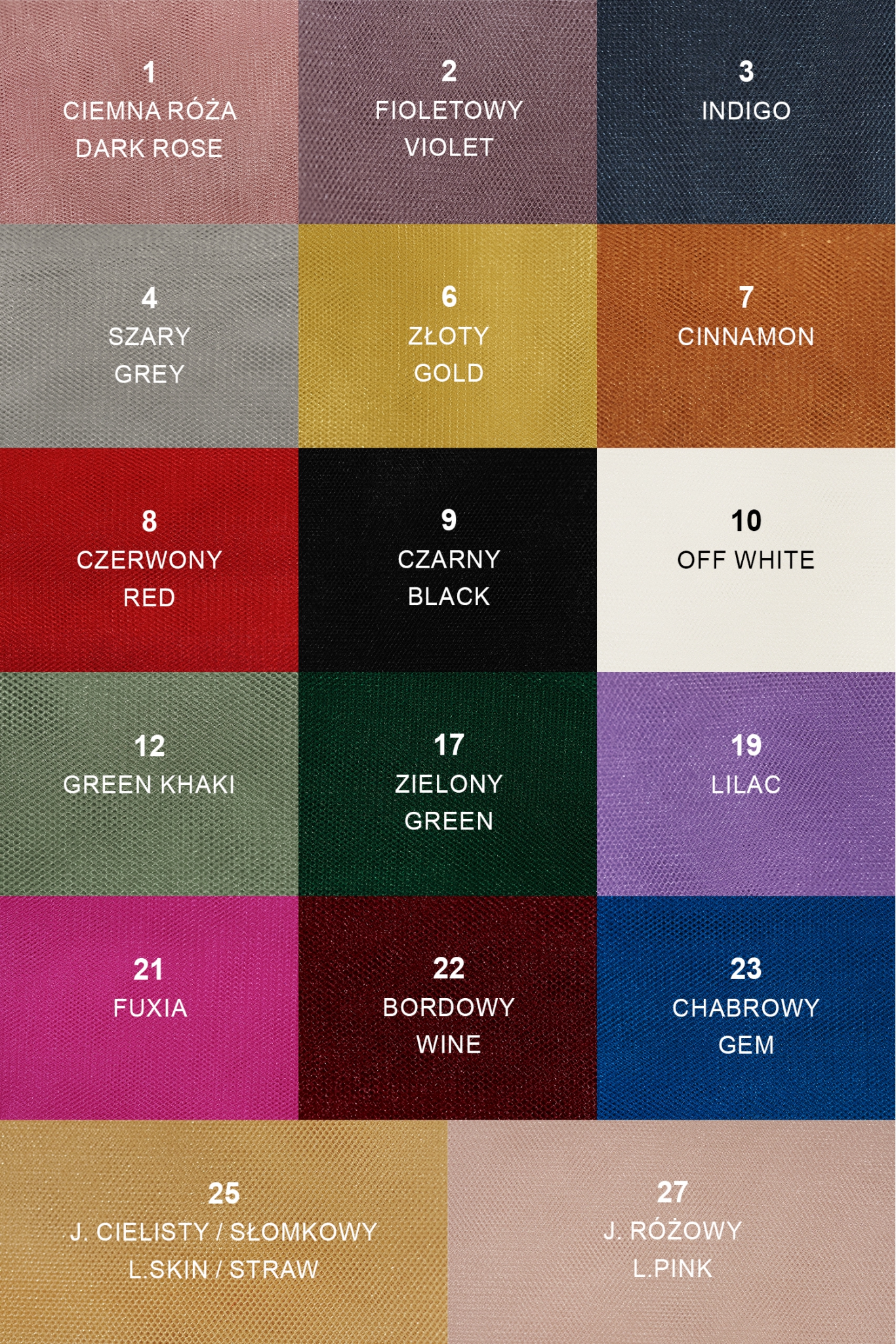 SOFT SHINY DRESS TULLE VOSUNHINE