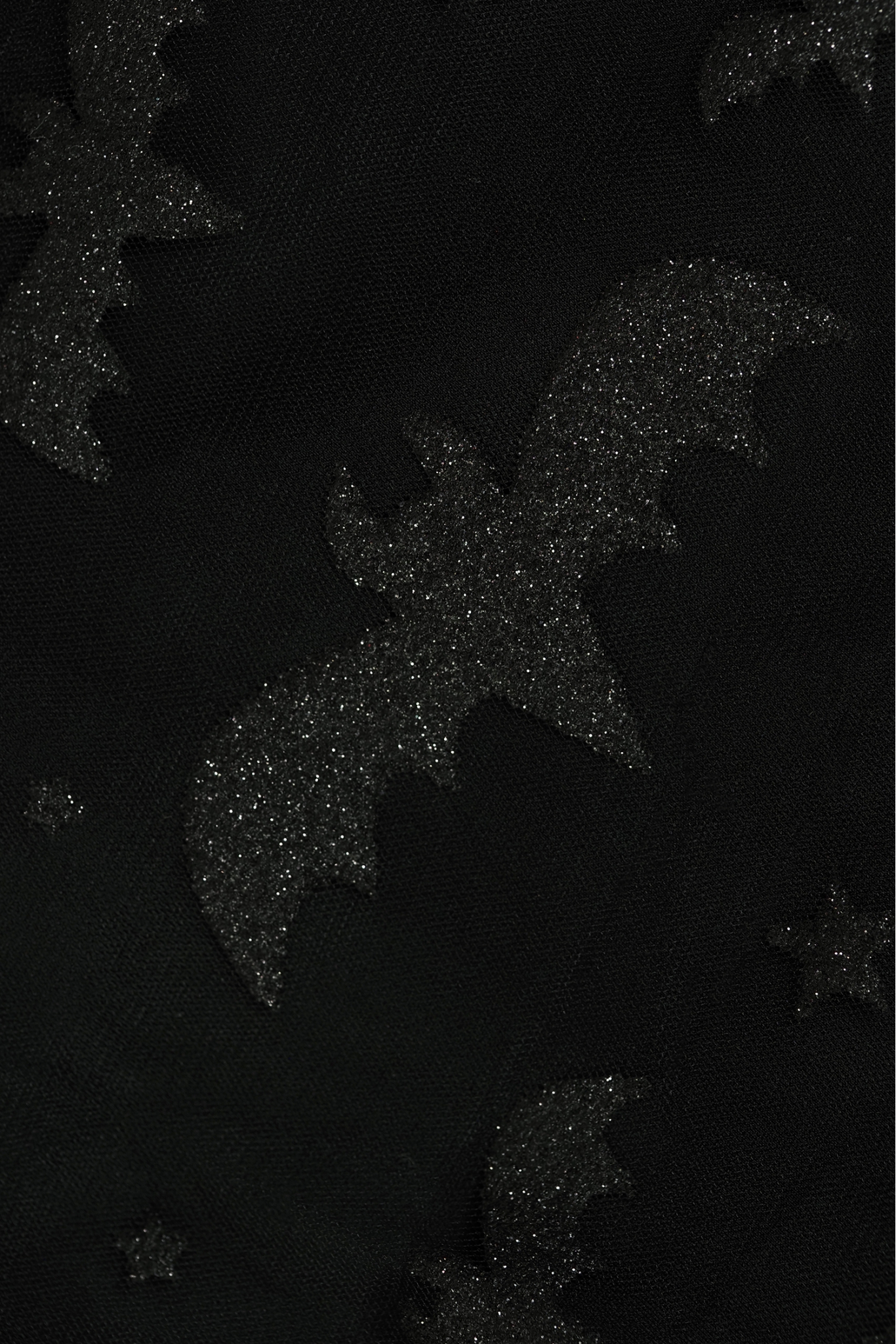 TULLE WITH PRINT T2941 BLACK