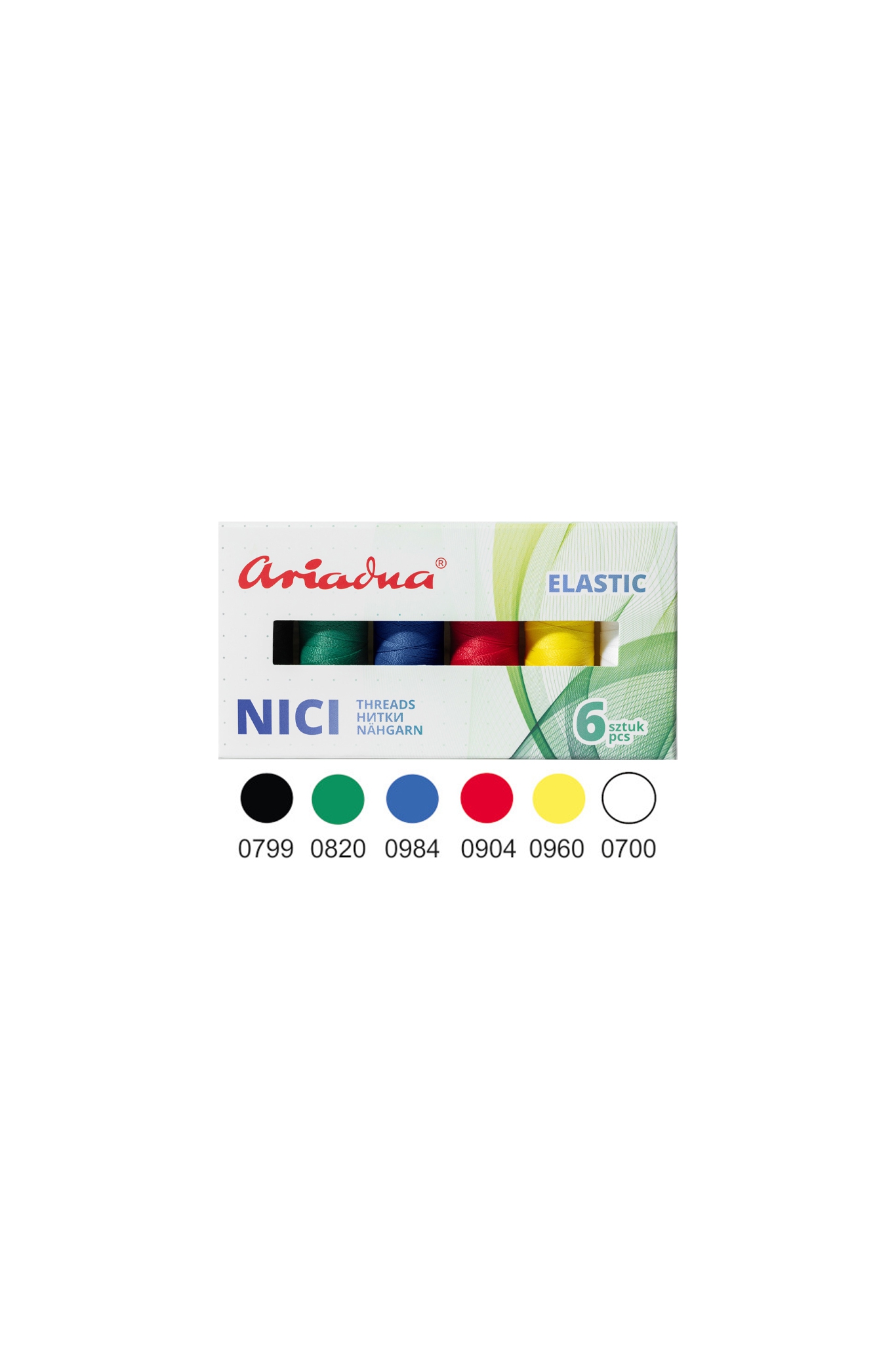 Thread Set Artyn Sport Flex 120/180m, 6 Colors