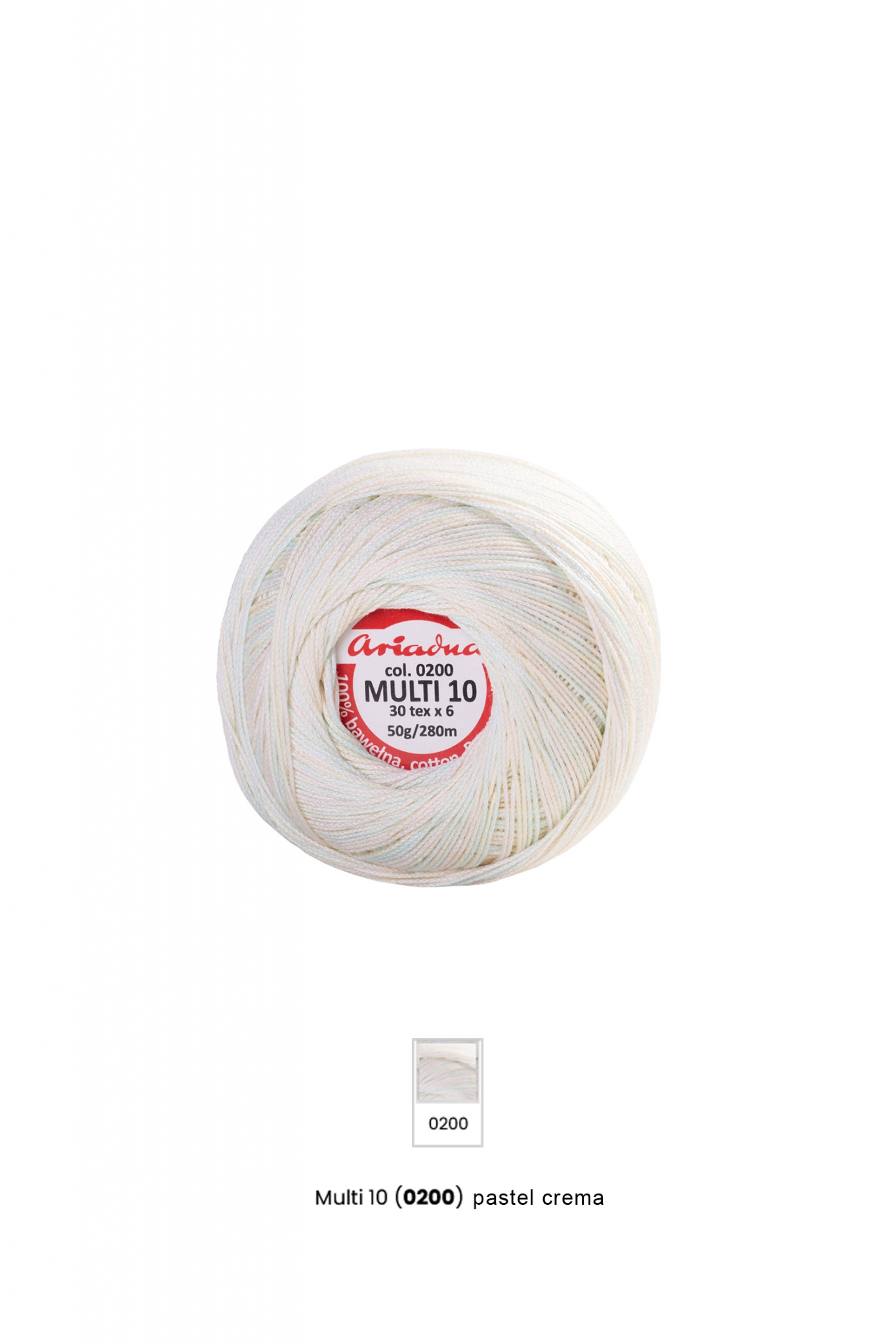 Kordonek Multikolorowy 10 50g 280m