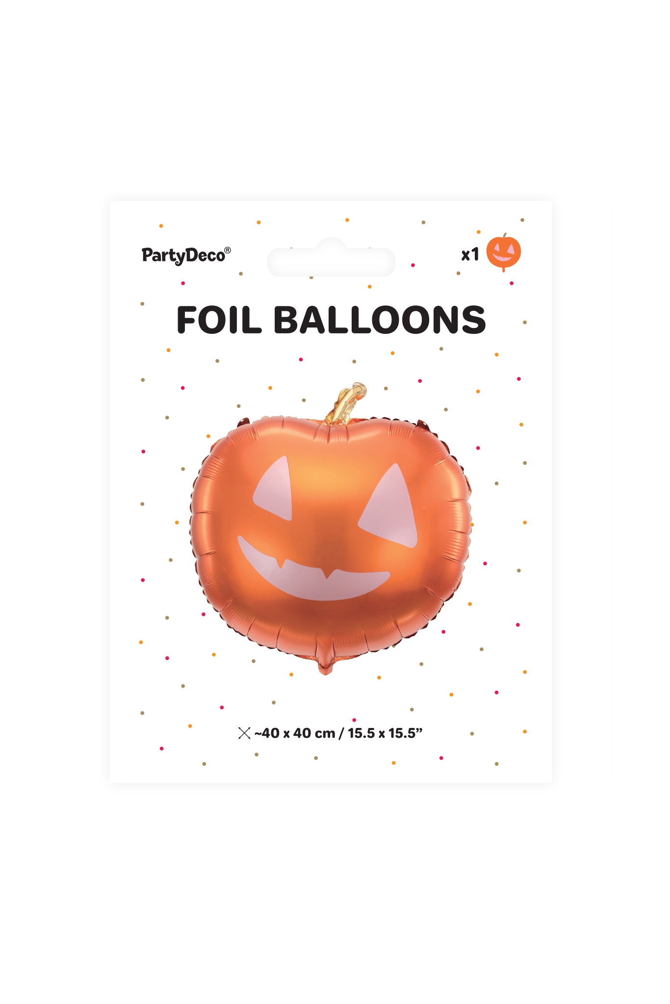 Foil balloon Pumpkin, 40x40cm, mix