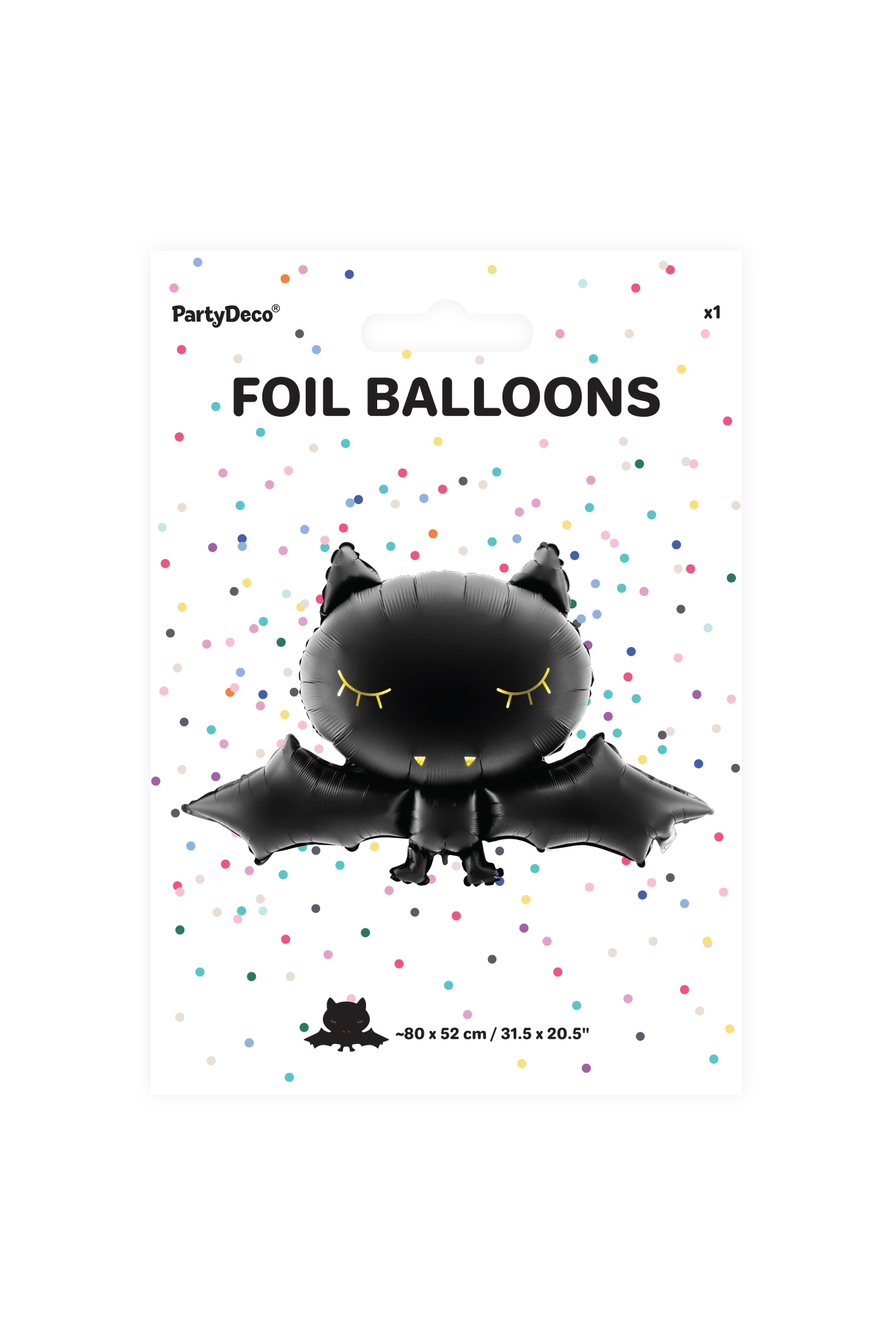 Balon foliowy Nietoperz, 80x52cm