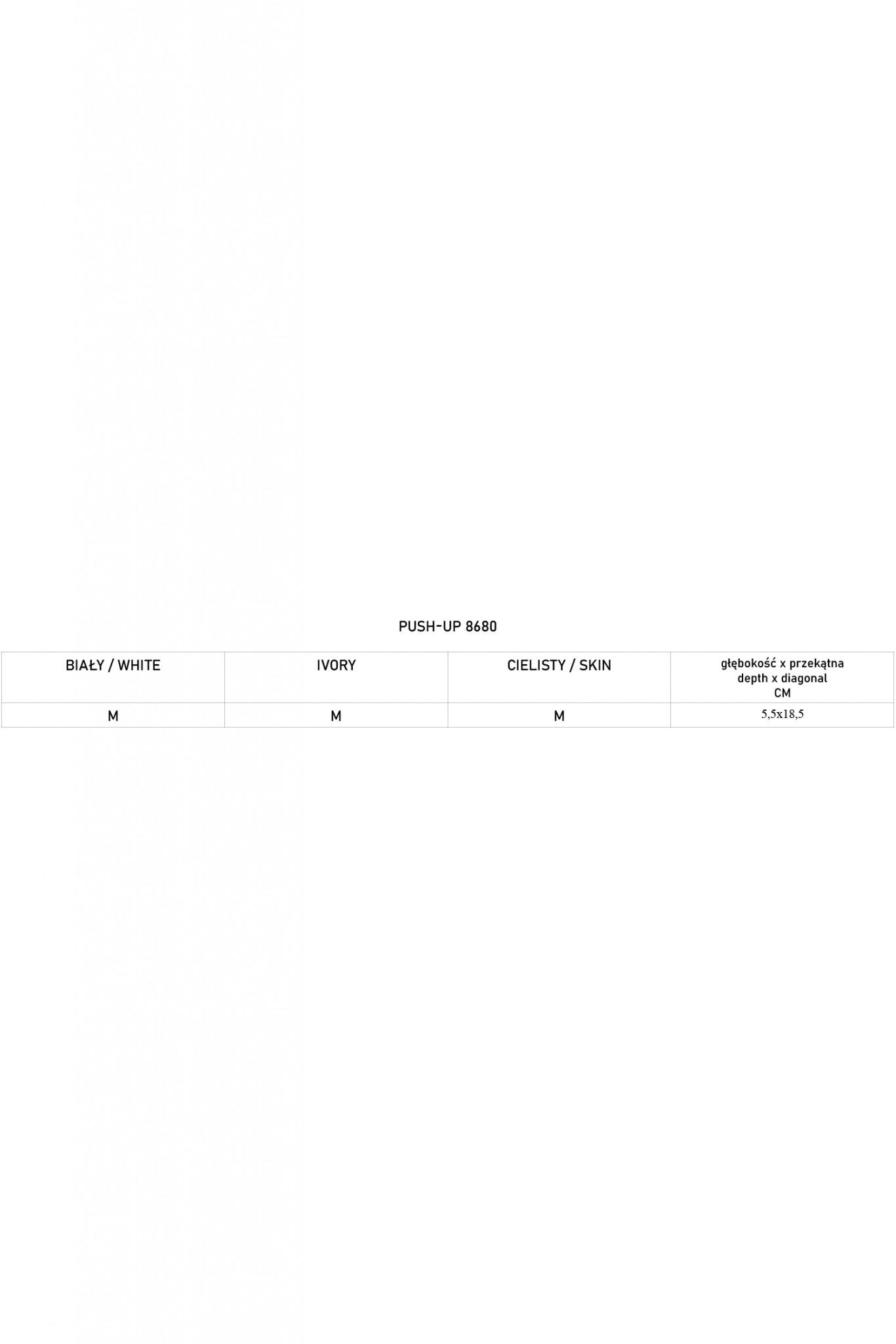 WKŁADKA PUSH UP 8585 M/75